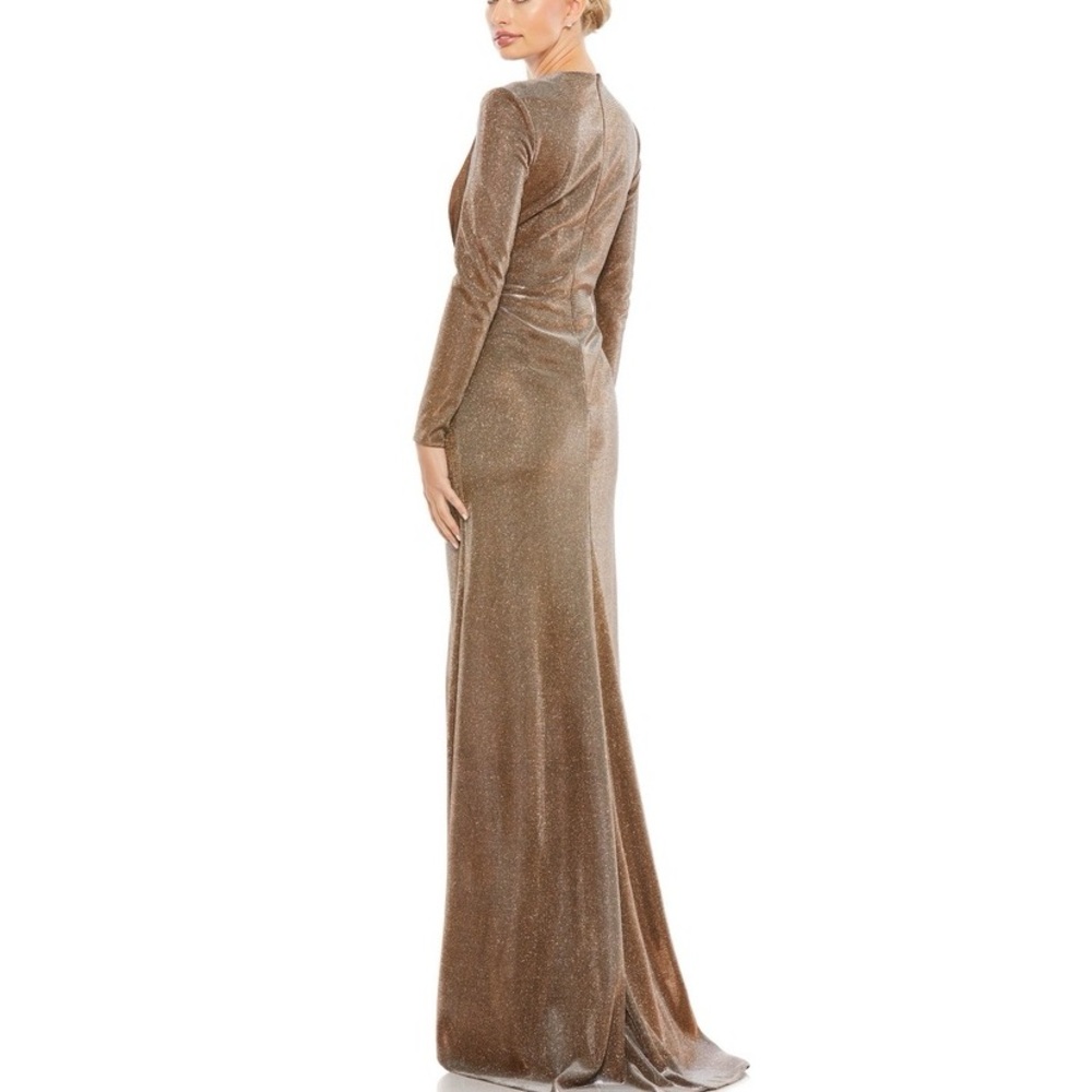 Missguided Elegant Gold Evening Dress - Size 8 US